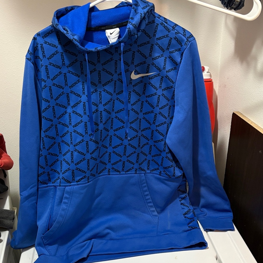 Nike Royal Blue Geometric Hoodie